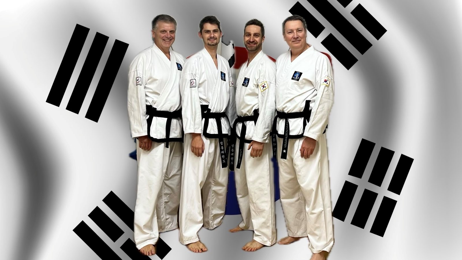 Traditional Taekwondo Dojang - auf dem Bild die Gründer